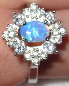 Gemsations created opal and sterling silver ring